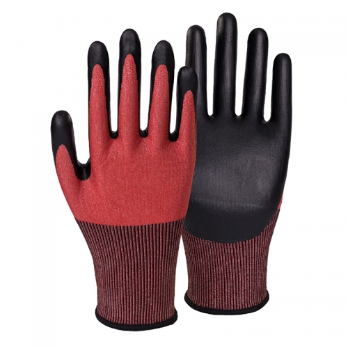 13G cut D/A4 nitrile fake foam palm coated gloves