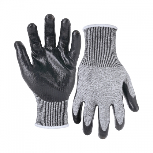 13G cut D/A4 nitrile smooth coated gloves