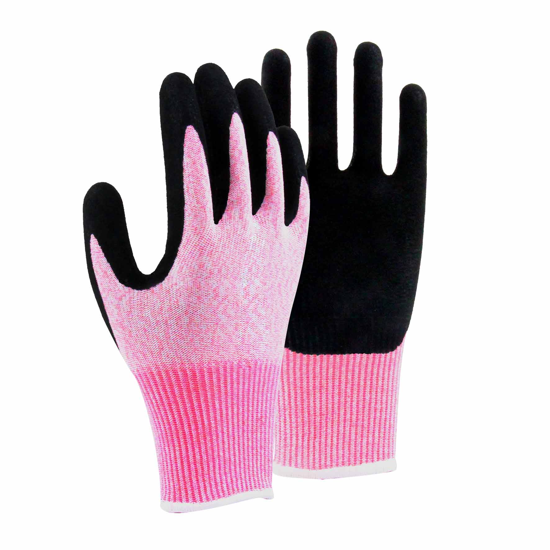 13G cut C/A3 latex sandy palm coated gloves-Glass Fiber