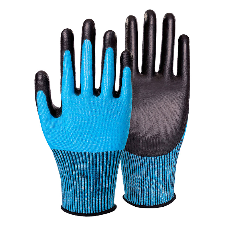 13G cut B/A2 PU palm coated gloves