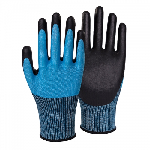 13G cut B/A2 DexiFoam palm coated gloves