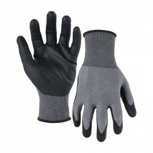 13G cut D/A4 nitrile sandy half coated gloves