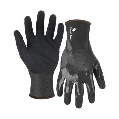 18G nylon/spandex shell G-Flex plus triple coated gloves, dipped to the top of the cuff  (fully/palm)