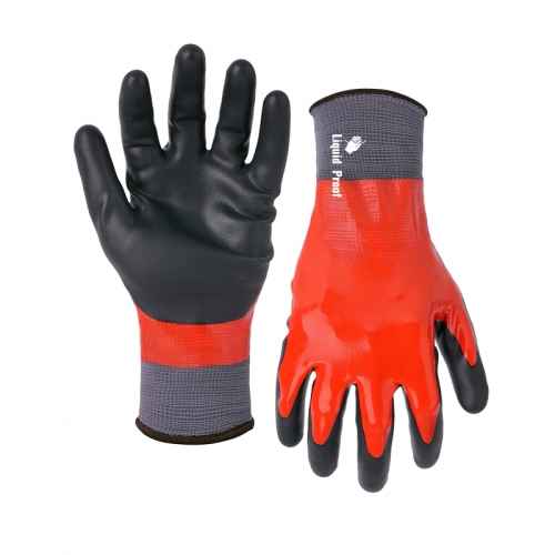 13G nylon shell GripFoam Plus triple coated gloves(fully/palm)